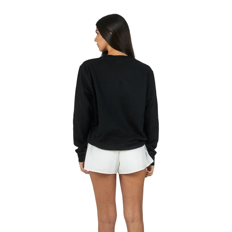 TNG Sudadera Crewneck Negro, para Mujer