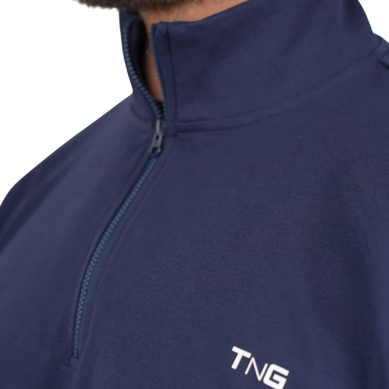 TNG Sweater Boxy Half Zip Azul, para Hombre