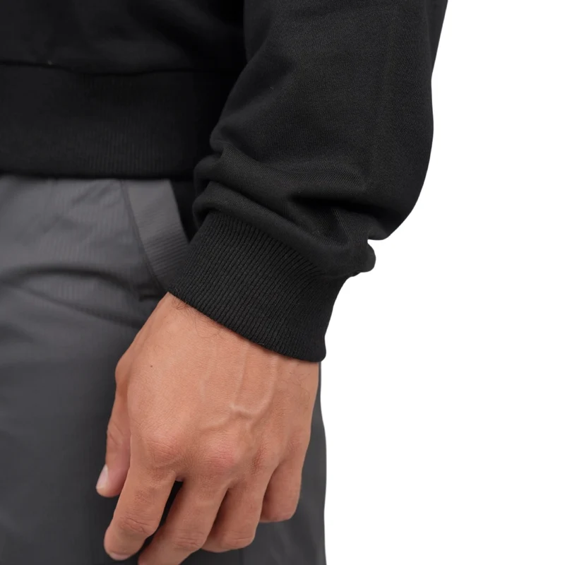TNG Sweater Boxy Half Zip Negro, para Hombre