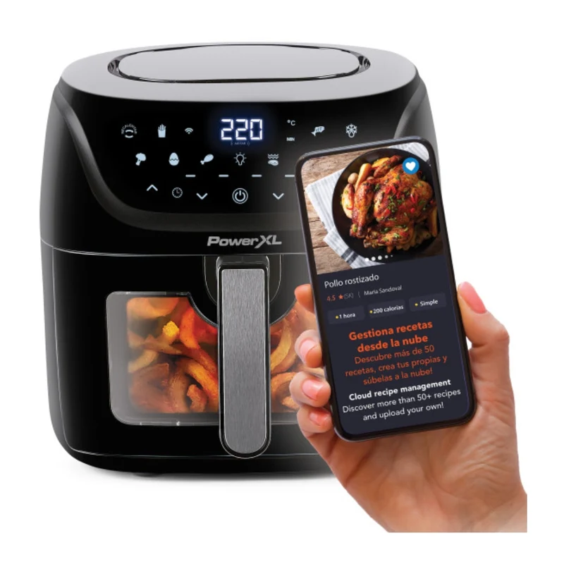 Power XL Olla Freidora de Aire Wi-Fi 7.5 Litros, AF-E8001-WA-LA