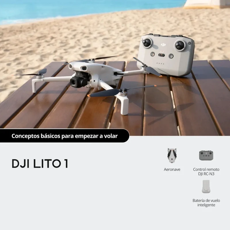 DJI Drone Lito 1 con Control Remoto RC N3, 6937224146877