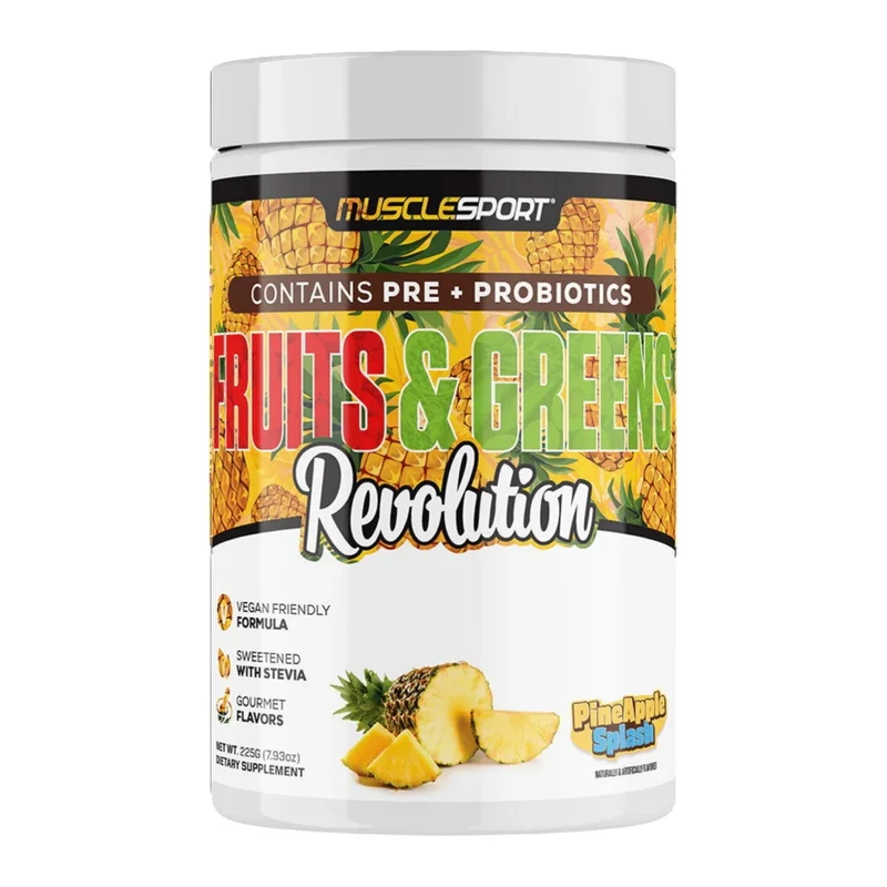 Musclesport Suplemento Alimenticio Fruits & Greens, 30 Porciones