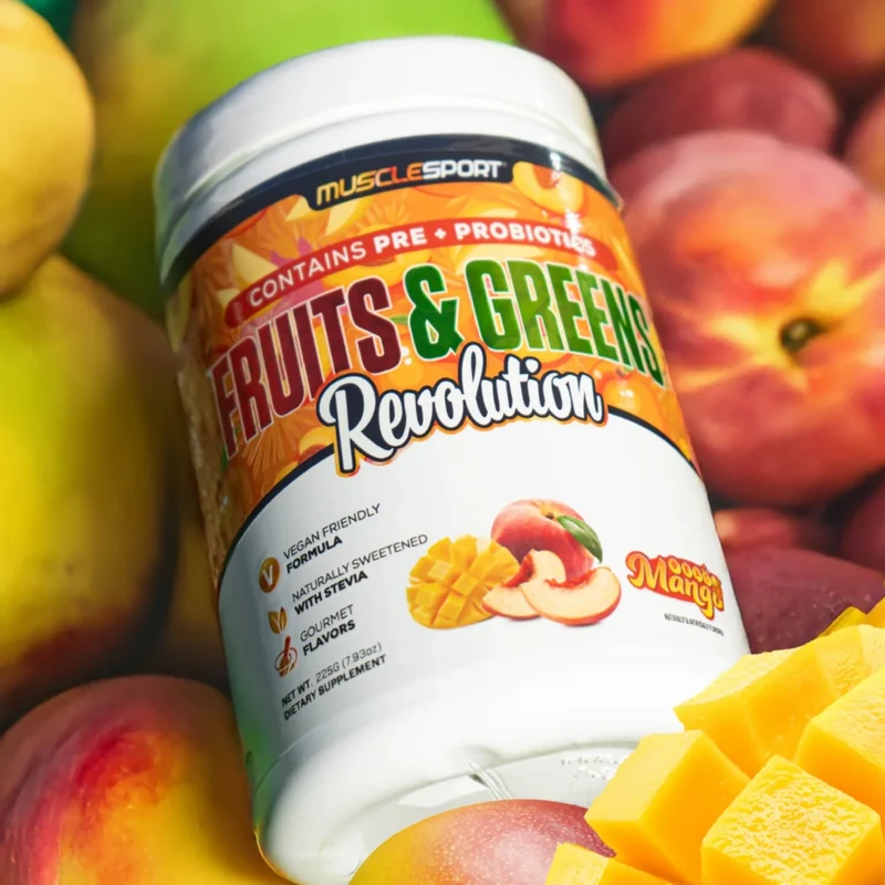 Musclesport Suplemento Alimenticio Fruits & Greens, 30 Porciones