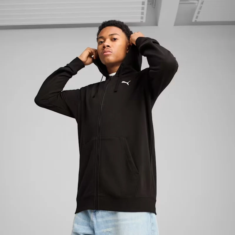 Puma Sudadera con Capucha Essentials Small Logo Negro, para Hombre