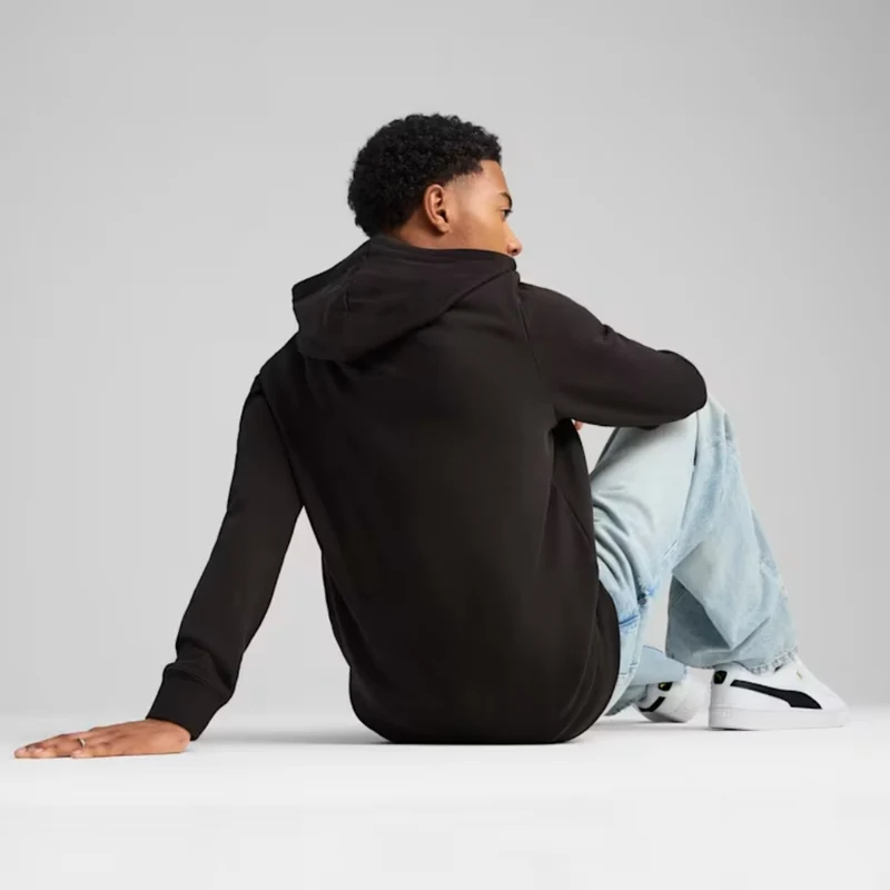 Puma Sudadera con Capucha Essentials Small Logo Negro, para Hombre