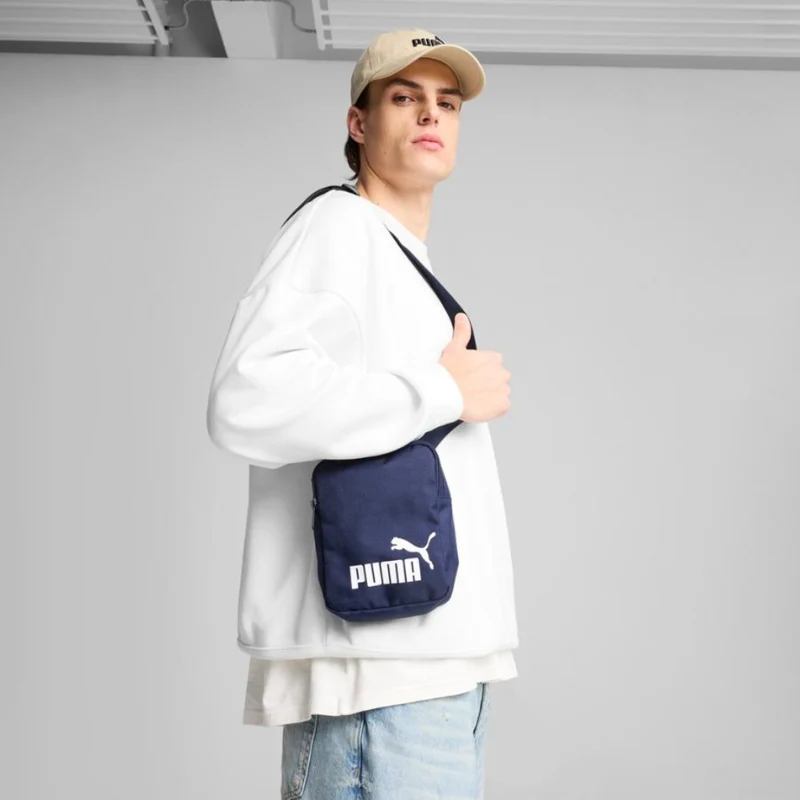 Puma Bolso Cruzado Phase Portable Azul/Blanco, Unisex
