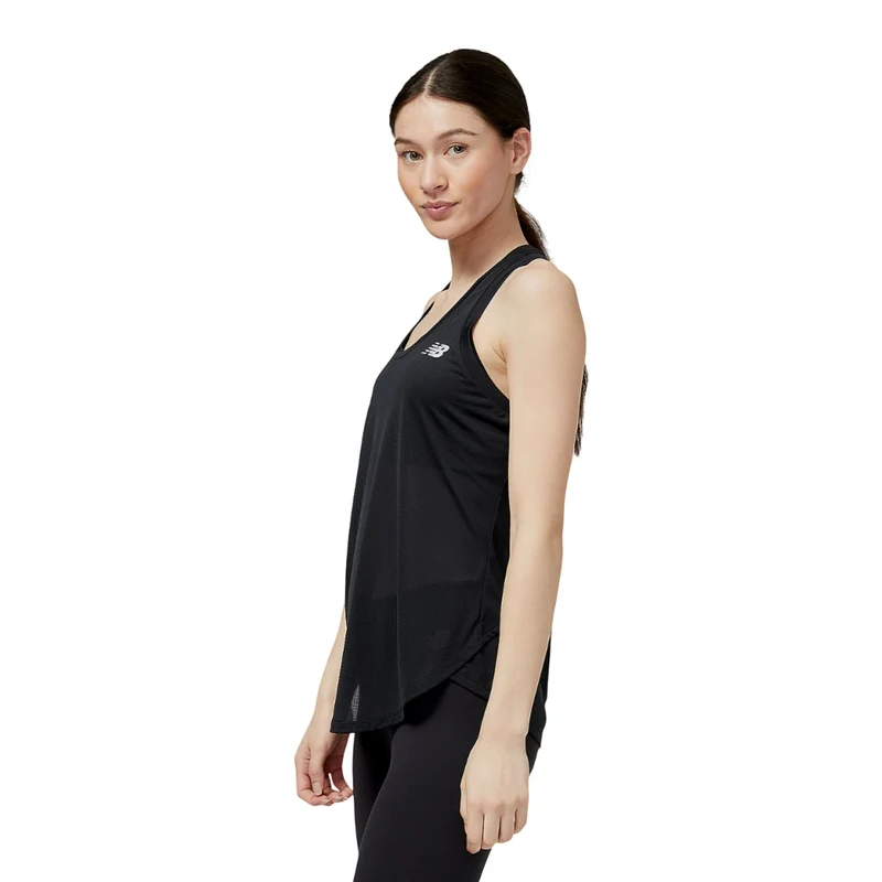 New Balance Camiseta Deportiva sin Mangas Accelerate Tank Negro, para Mujer