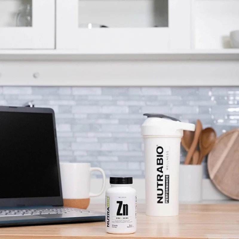 NutraBio Suplemento Alimenticio Quelato de Zinc, 120 Cápsulas