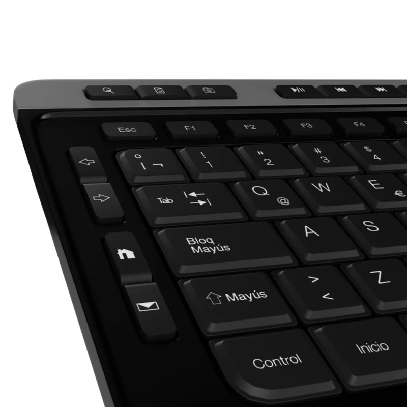 Klip Xtreme Set Teclado y Mouse Inalámbricos Magnifik en Español KBK-520, 2 Piezas