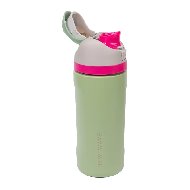 New Wave Botella para Agua Insulada Tapa Híbrida, 16 Oz