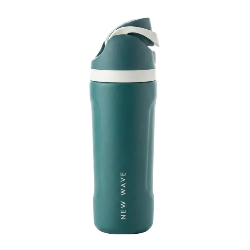 New Wave Botella para Agua Insulada Tapa Híbrida, 16 Oz