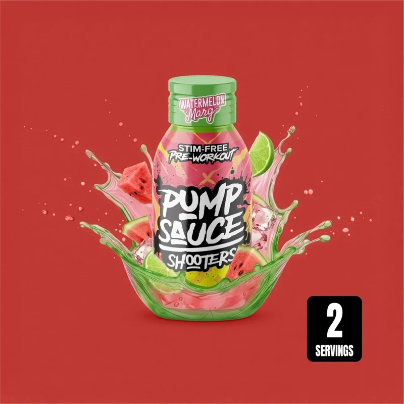 Pump Sauce Bebida Deportiva Pre-Working Sauce Shooters 60 ml, 12 Unidades