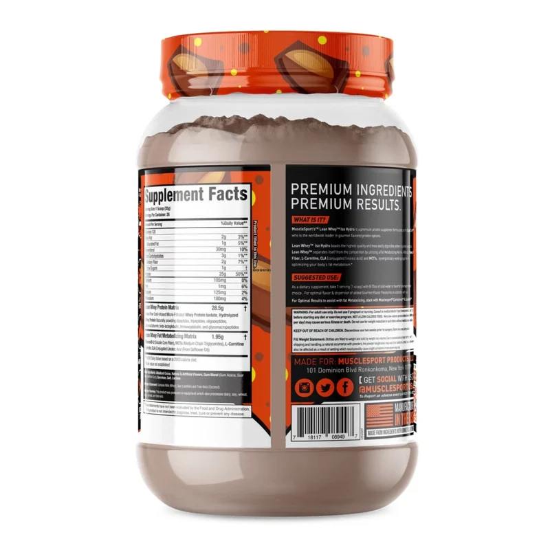 Musclesport Suplemento Deportivo Proteína Lean Whey Iso Hydro, 2 Libras
