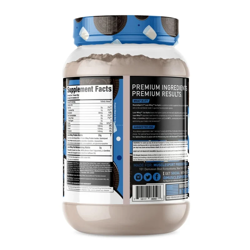 Musclesport Suplemento Deportivo Proteína Lean Whey Iso Hydro, 2 Libras