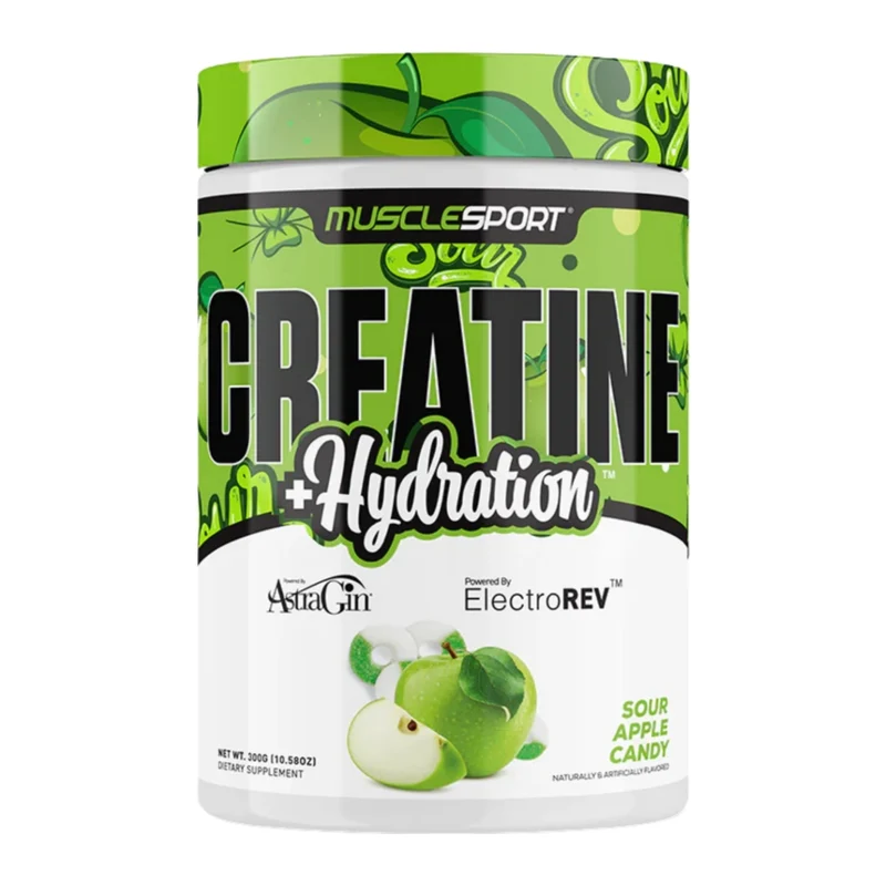 Musclesport Suplemento Alimenticio Creatina + Hidratación, 60 Porciones