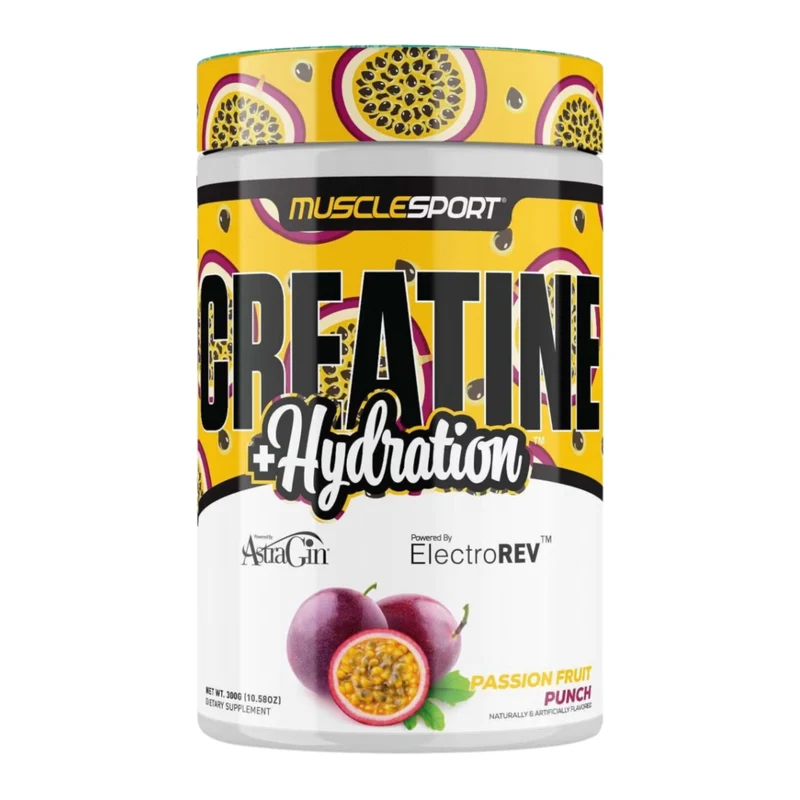 Musclesport Suplemento Alimenticio Creatina + Hidratación, 60 Porciones