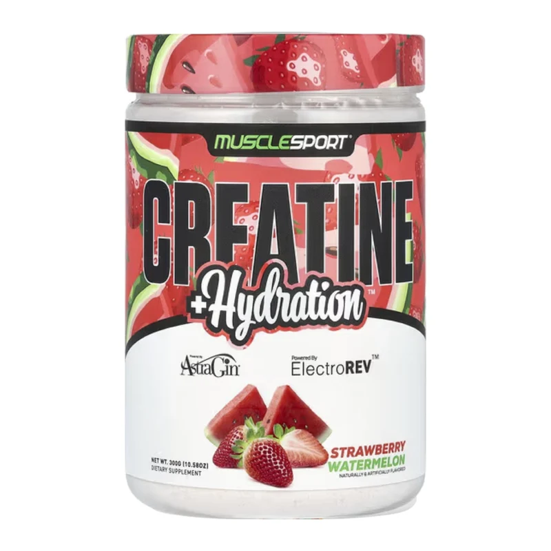 Musclesport Suplemento Alimenticio Creatina + Hidratación, 60 Porciones