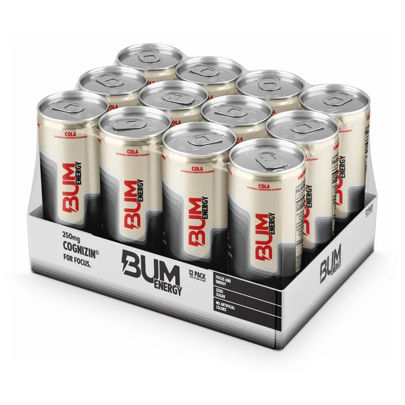 Raw Nutrition Set Bebidas Energéticas BUM Energy 12oz, 12 Unidades
