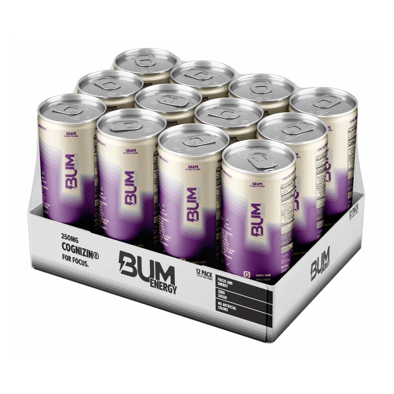 Raw Nutrition Set Bebidas Energéticas BUM Energy 12oz, 12 Unidades
