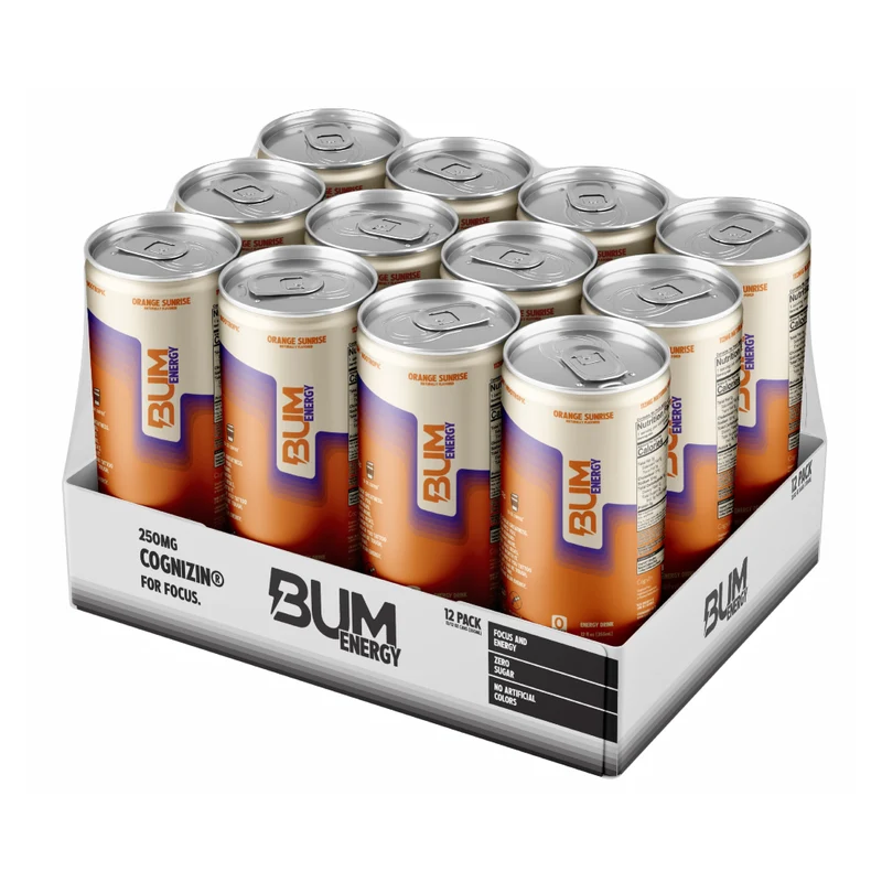 Raw Nutrition Set Bebidas Energéticas BUM Energy 12oz, 12 Unidades