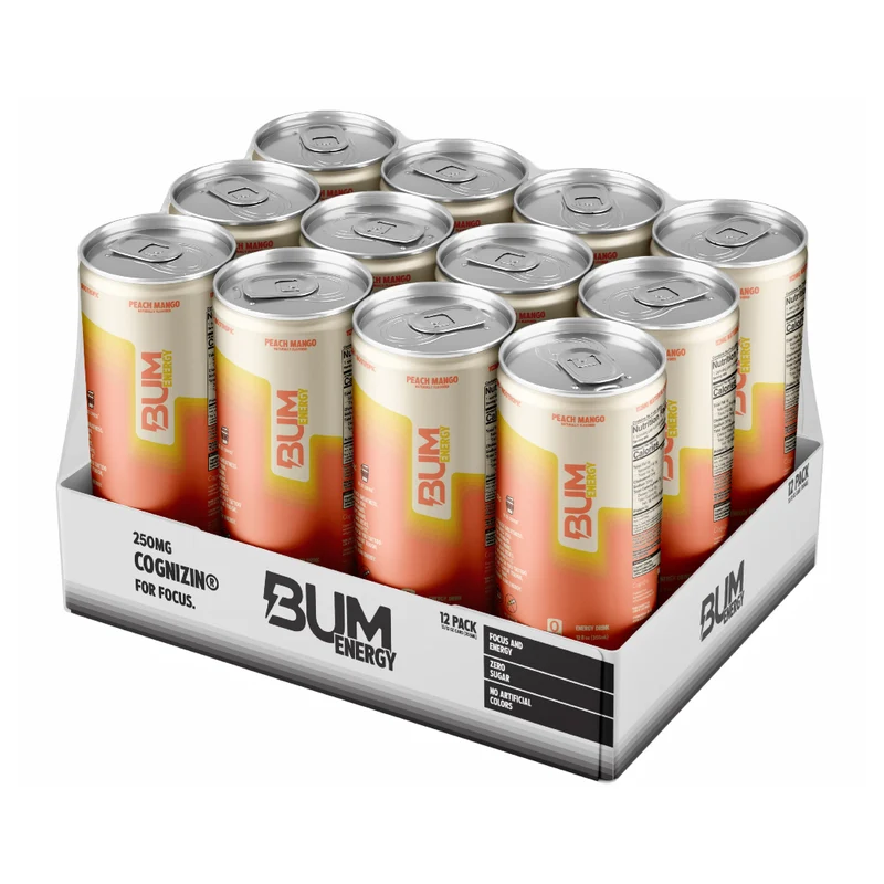 Raw Nutrition Set Bebidas Energéticas BUM Energy 12oz, 12 Unidades