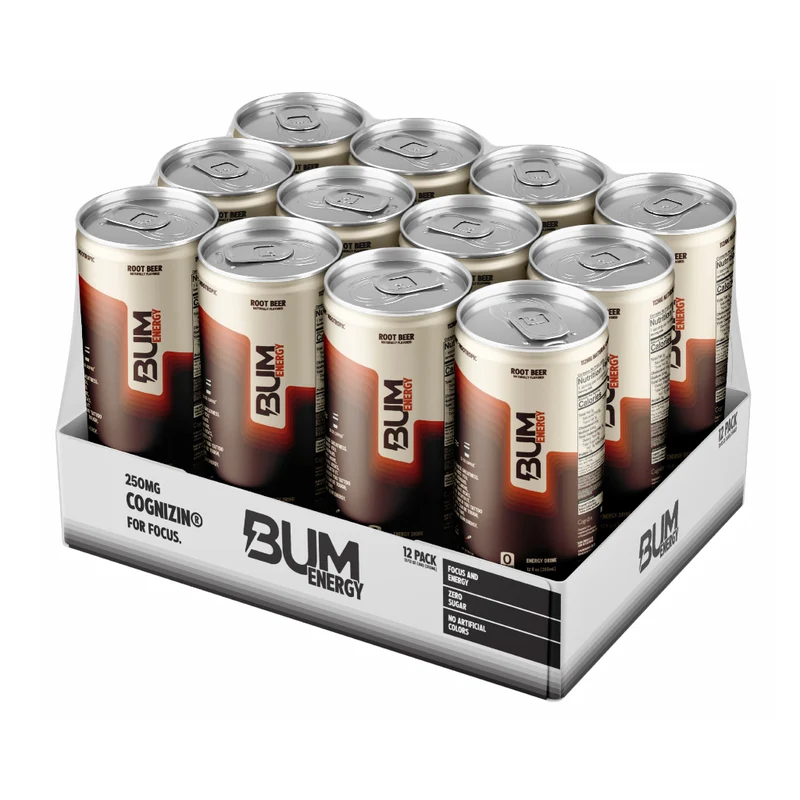Raw Nutrition Set Bebidas Energéticas BUM Energy 12oz, 12 Unidades