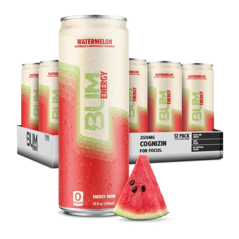 Raw Nutrition Set Bebidas Energéticas BUM Energy 12oz, 12 Unidades