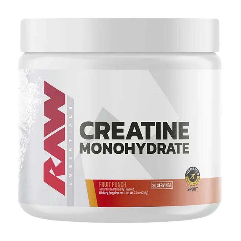 RAW Nutrition Suplemento Deportivo Creatina Monohidratada, 30 Porciones