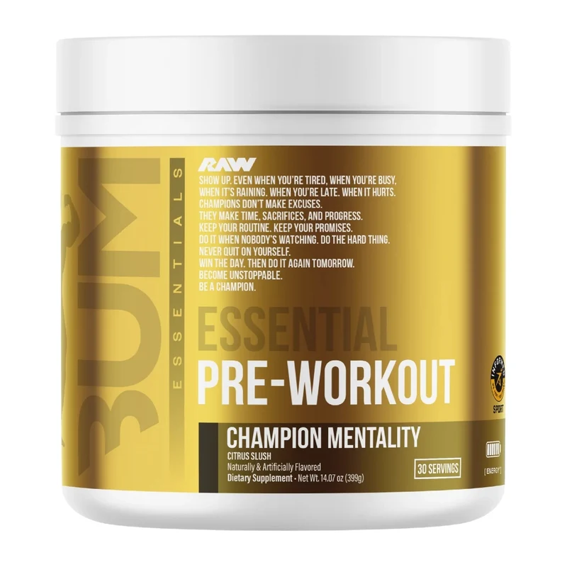 RAW Nutrition Suplemento Deportivo CBUM Essential Pre-Workout, 30 Porciones