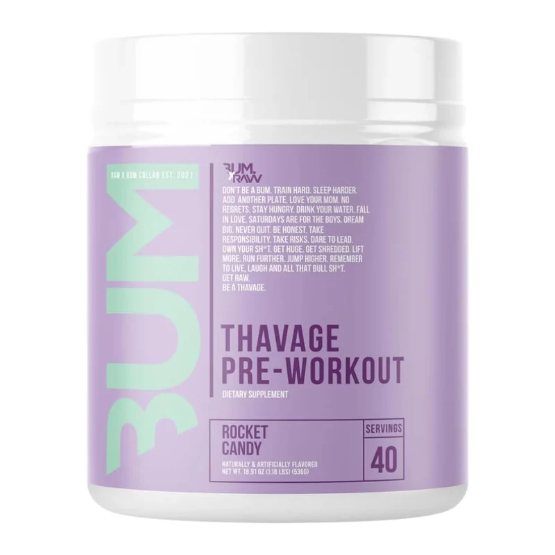 RAW Nutrition Suplemento Deportivo CBUM Thavage Pre-Workout, 40/20 Porciones