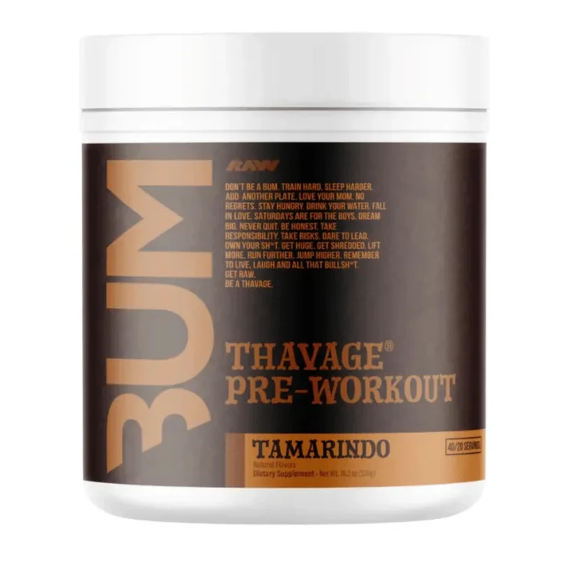 RAW Nutrition Suplemento Deportivo CBUM Thavage Pre-Workout, 40/20 Porciones