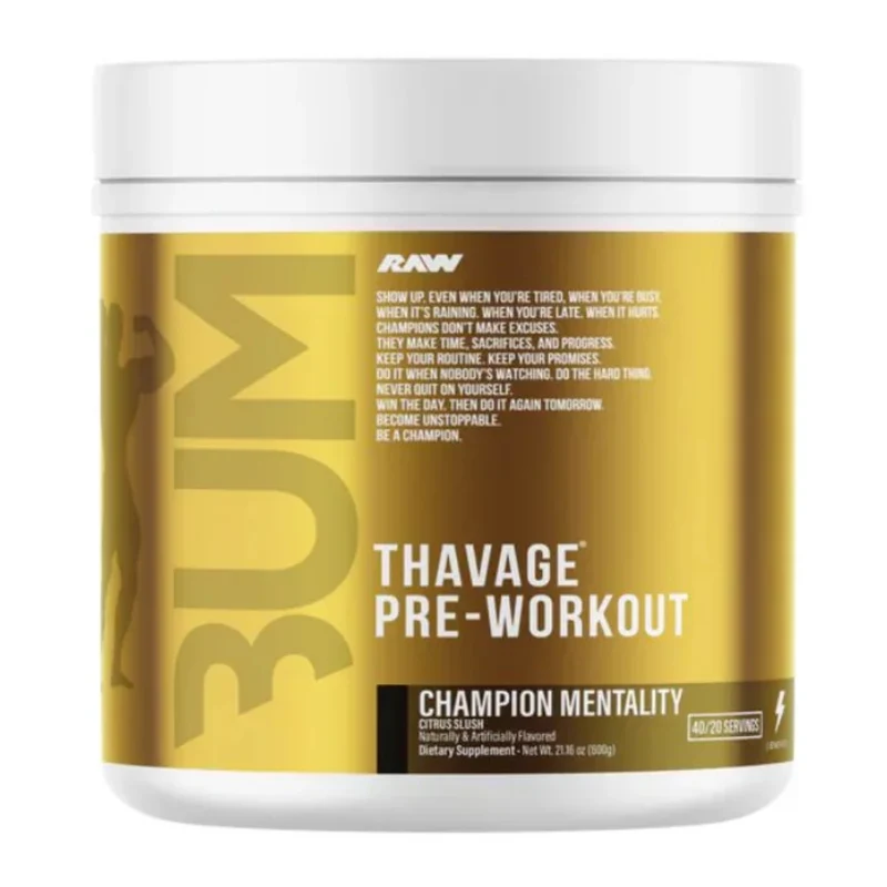 RAW Nutrition Suplemento Deportivo CBUM Thavage Pre-Workout, 40/20 Porciones