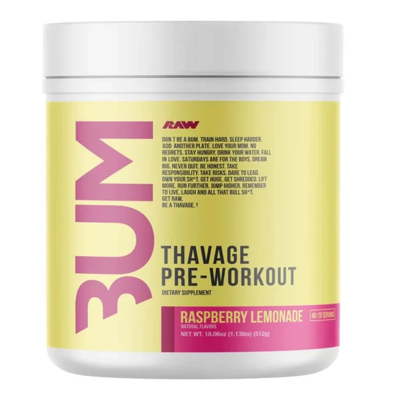 RAW Nutrition Suplemento Deportivo CBUM Thavage Pre-Workout, 40/20 Porciones