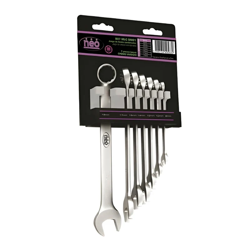 Neo Set Llaves Combinadas Milimétricas (MLC-9M01), 7 Piezas