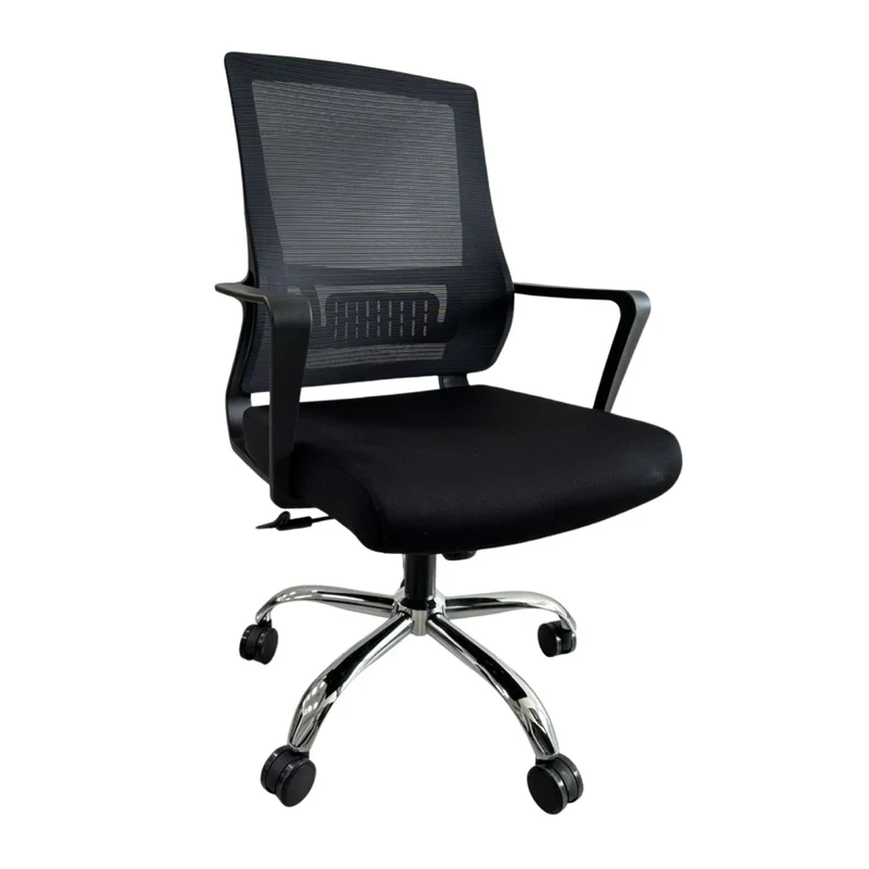Ofigen Silla Operativa para Escritorio con Base Cromada, MS11006