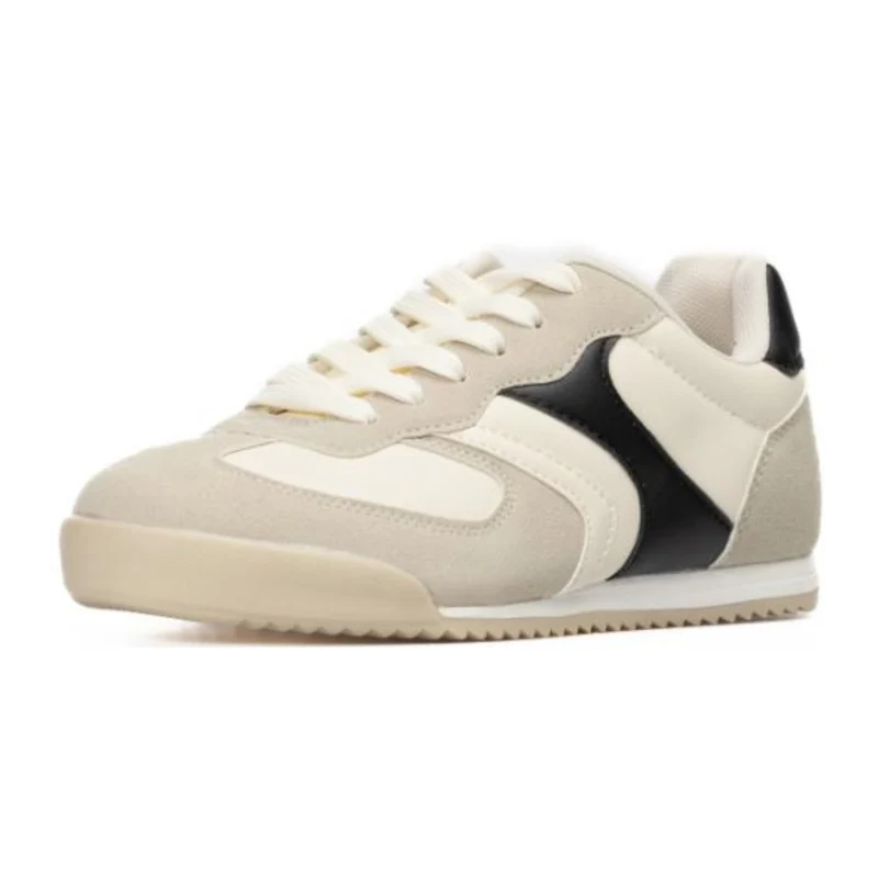 OP Tenis Zia M2A Crema/Negro, para Mujer