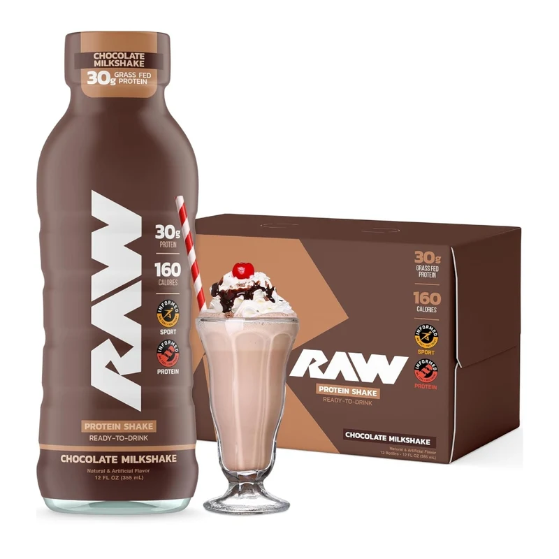RAW Nutrition Set Proteína Shake RTD 355 ml, 12 Unidades