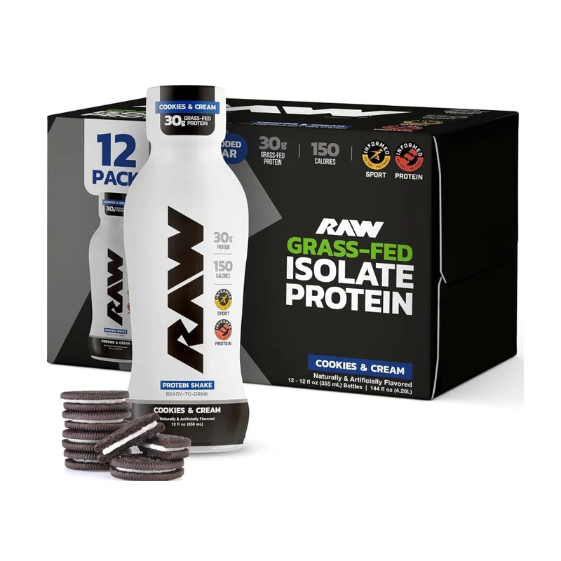 RAW Nutrition Set Proteína Shake RTD 355 ml, 12 Unidades
