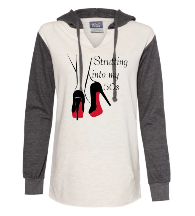 Strutting into my 50's Sweathirt two toned Womens