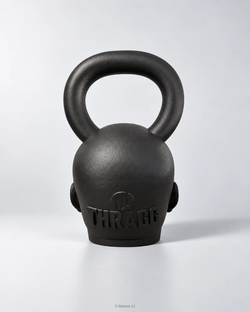 THRAGG Matte Black Kettlebell 1 of 40 - 60lbs