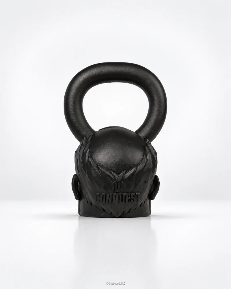 CONQUEST Matte Black Kettlebell 1 of 40 - 50lbs