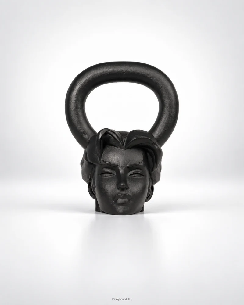 ANISSA Matte Black Kettlebell 1 of 40 - 30lbs