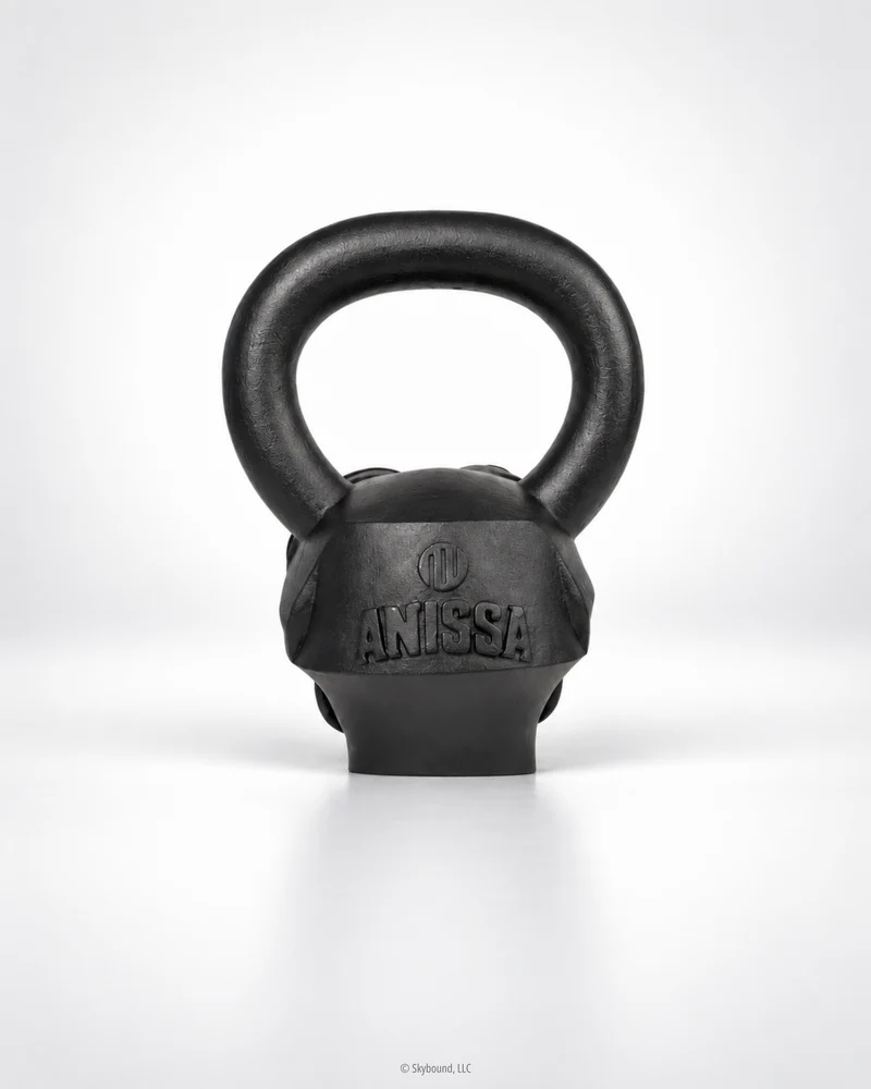 ANISSA Matte Black Kettlebell 1 of 40 - 30lbs