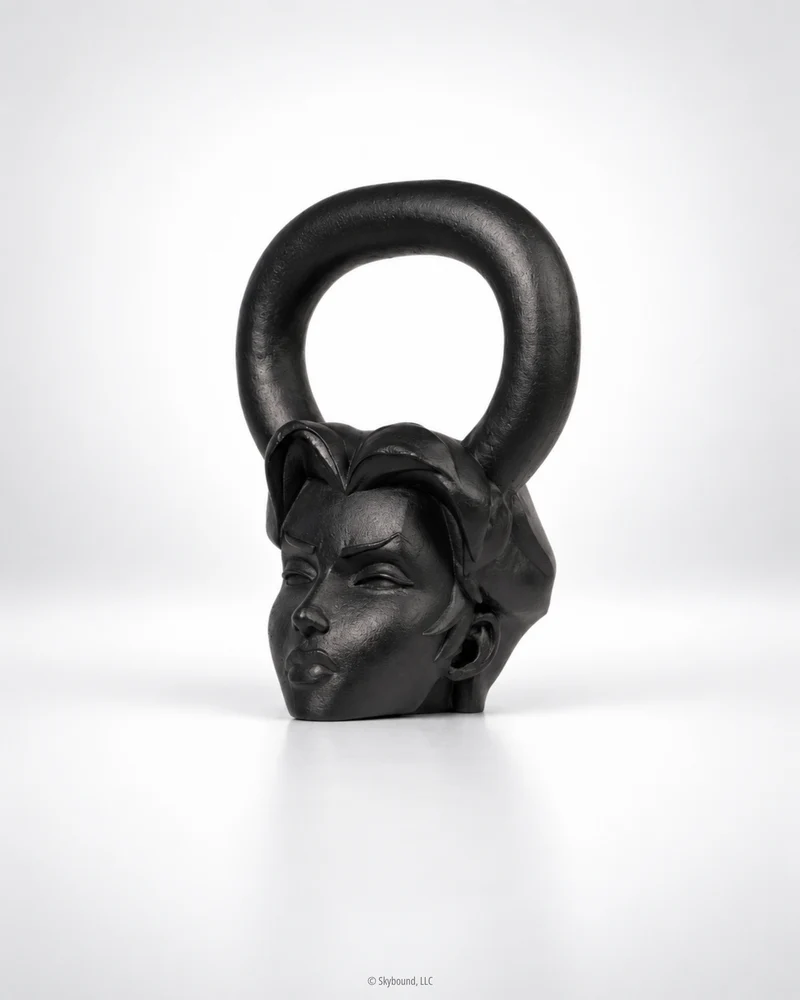 ANISSA Matte Black Kettlebell 1 of 40 - 30lbs