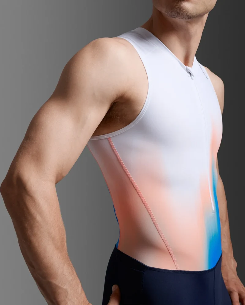 2XU Core Trisuit, Herren, Nebula Blaze/Midnight