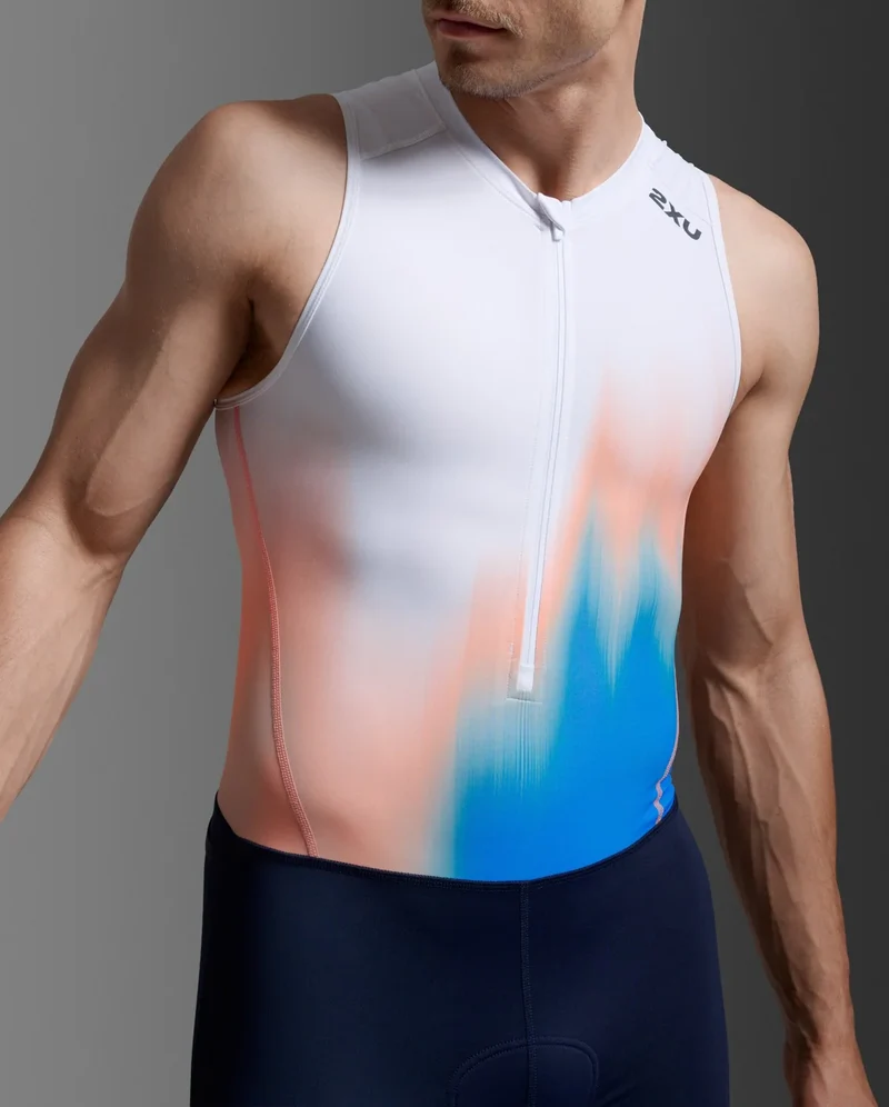 2XU Core Trisuit, Herren, Nebula Blaze/Midnight
