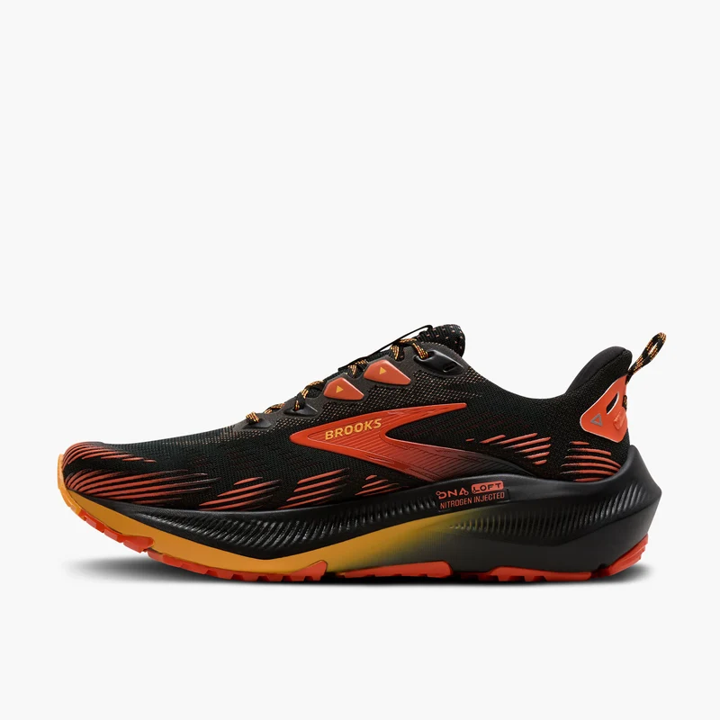 Brooks Ghost Trail, Laufschuh, Herren, Black/Red/Orange