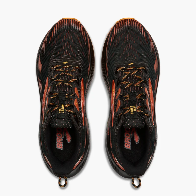 Brooks Ghost Trail, Laufschuh, Herren, Black/Red/Orange