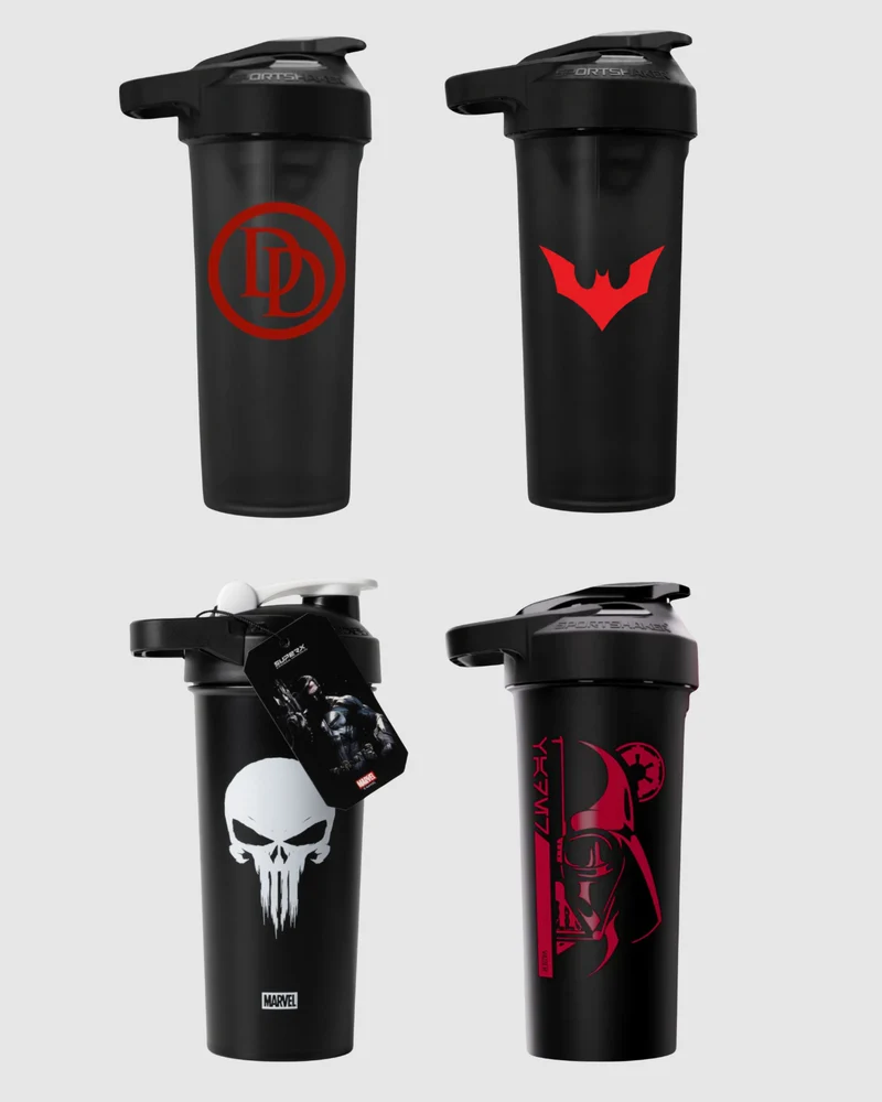 Officially Licensed Shaker Bottle Variety 4-Pack