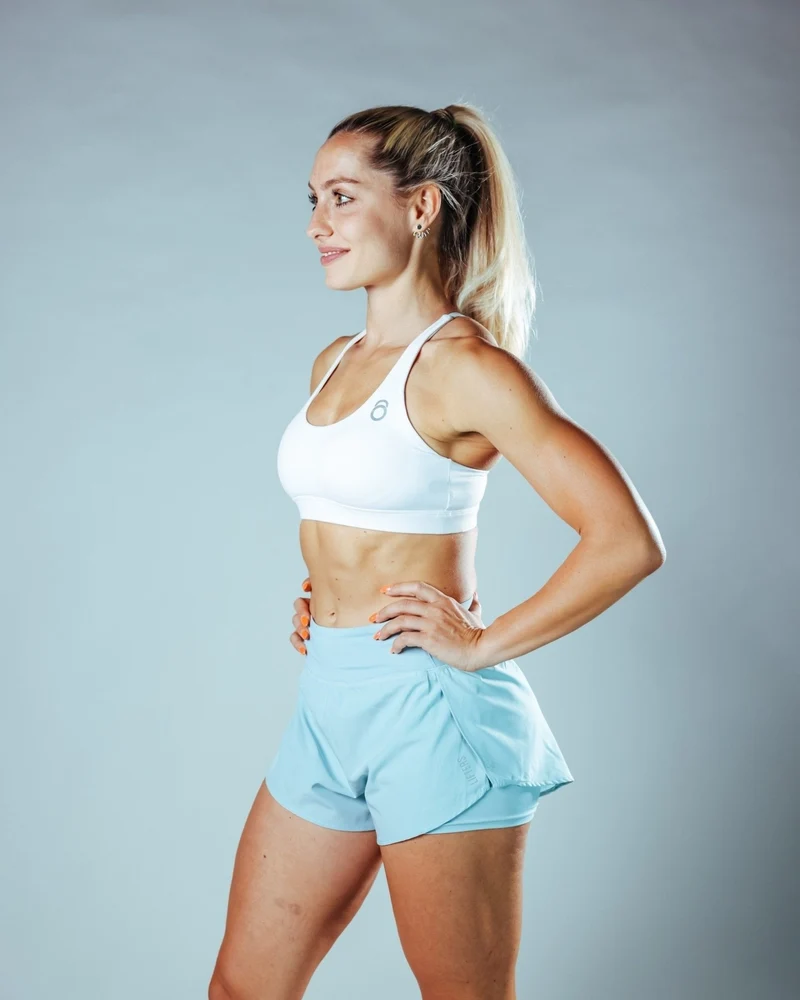 Hybrid 2in1 Running Shorts Damen Ice Blue